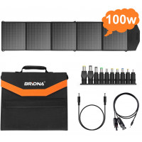 BRIDNA 300W (Пік 600Вт) + сонячна панель 100W портативний сонячний генератор електростанція, ДБЖ, із зарядкою від сонячної панелі.