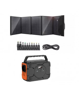 Сонячний генератор AUMOON OPS-200W (Пік 400Вт) 173Wh / 48000mAh + сонячна панель 40W, 60W, 80W, 100W електростанція із зарядкою від сонячної панелі.