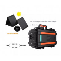 AUMOON BPS-1000W (Пік 2000Вт), 1100WH (298000mAh) портативна електростанція (ДБЖ) з можливістю заряджання від сонячної панелі