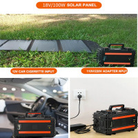 AUMOON BPS-1000W (Пік 2000Вт), 1100WH (298000mAh) портативна електростанція (ДБЖ) з можливістю заряджання від сонячної панелі
