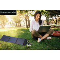 AUMOON ES-100W Портативна сонячна панель складана монокристалічна кремнієва, зарядний пристрій для заряджання.