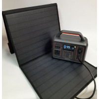 BRIDNA 600W (Пік 1200Вт) + сонячна панель 60W портативний сонячний генератор електростанція, ДБЖ, із зарядкою від сонячної панелі.