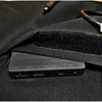 BRIDNA SGR-SP80W  Портативна сонячна панель складана монокристалічна кремнієва, зарядний пристрій для заряджання.