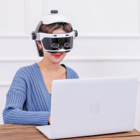 Масажер для голови та очей шолом з повітряною компресією Scalp Brain Relax MS2900