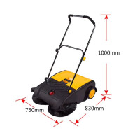 Підмітальна машина Sweeper JL750S з ручним приводом 50л Колір Сірий