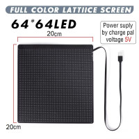 Рюкзак з LED екраном 64*64 Pixel і анімацією JumpUp M-04 Блакитний