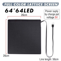 Рюкзак з LED екраном 64*64 Pixel і анімацією JumpUp Р-02 Чорний