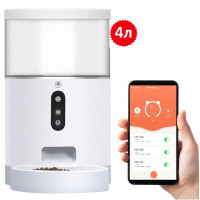 Годівниця для кішок і собак автоматична Elsi-Pet F001  WiFi, 4,0 л.  Біла