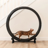 Бігове колесо для котів CutePet R01 XXL  для середніх та великих порід кішок Колір Чорний