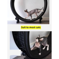 Бігове колесо для котів CutePet R01 XXL  для середніх та великих порід кішок Колір Чорний