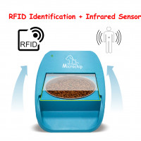 Годівниця для кішок і собак автоматична c мікрочіпом Microchip Pet Feeder JMQ-335 Plus, 500мл.