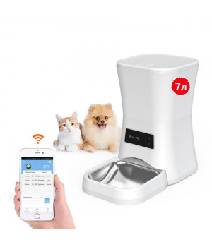 Годівниця для кішок і собак автоматична Pet-U W20-7, 7л. Біла