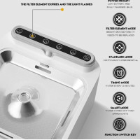 Поїлка - фонтан для котів та собак Smart HASHI HS001 2600mAh, 4000mAh 3,0л з датчиком руху Білий