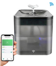 Поїлка - фонтан для котів та собак Petrust ТК-WF002, WiFi, UF- стерилізація, 2,2л, Чорний