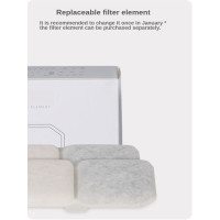 Поїлка - фонтан для котів та собак Smart Wandai BY106 2500mAh, 5000mAh 2,2л з датчиком руху Чорний