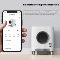 Автоматичний туалет для кішок CHARMKIT Vent+O2, WiFi, відеокамера, вентиляція, OZON-дезінфекція