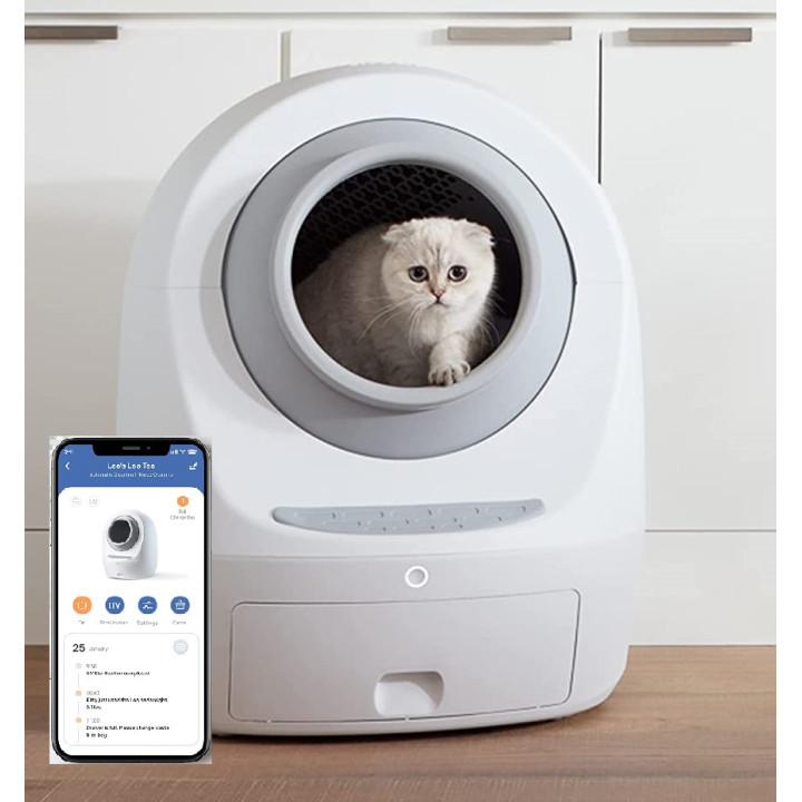 Автоматичний туалет для кішок PET MEET 2, WiFi, УФ-стерилізація.